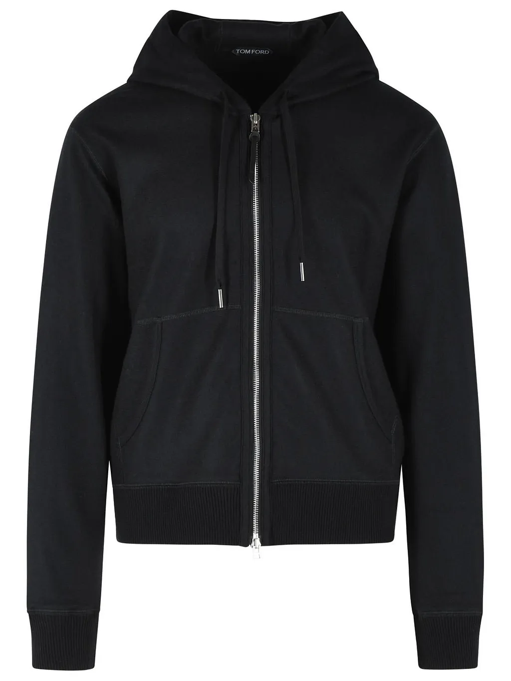 Tom Ford Zip-Up Knitted Drawstring Hoodie