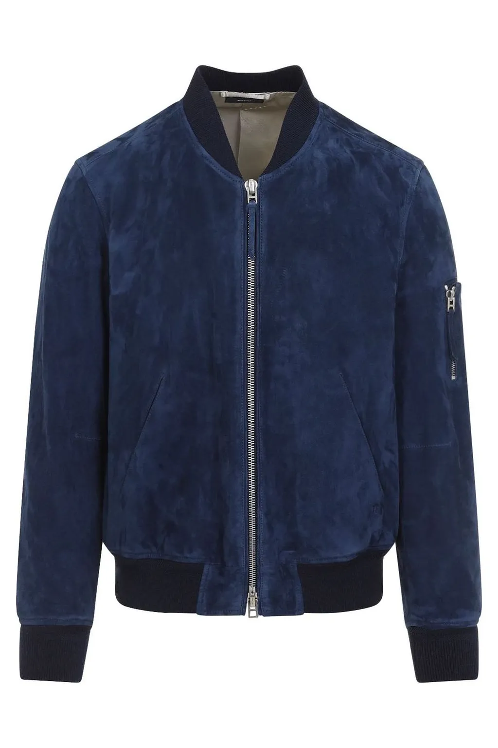 Tom Ford Ribbed Trim Bomber Jacket