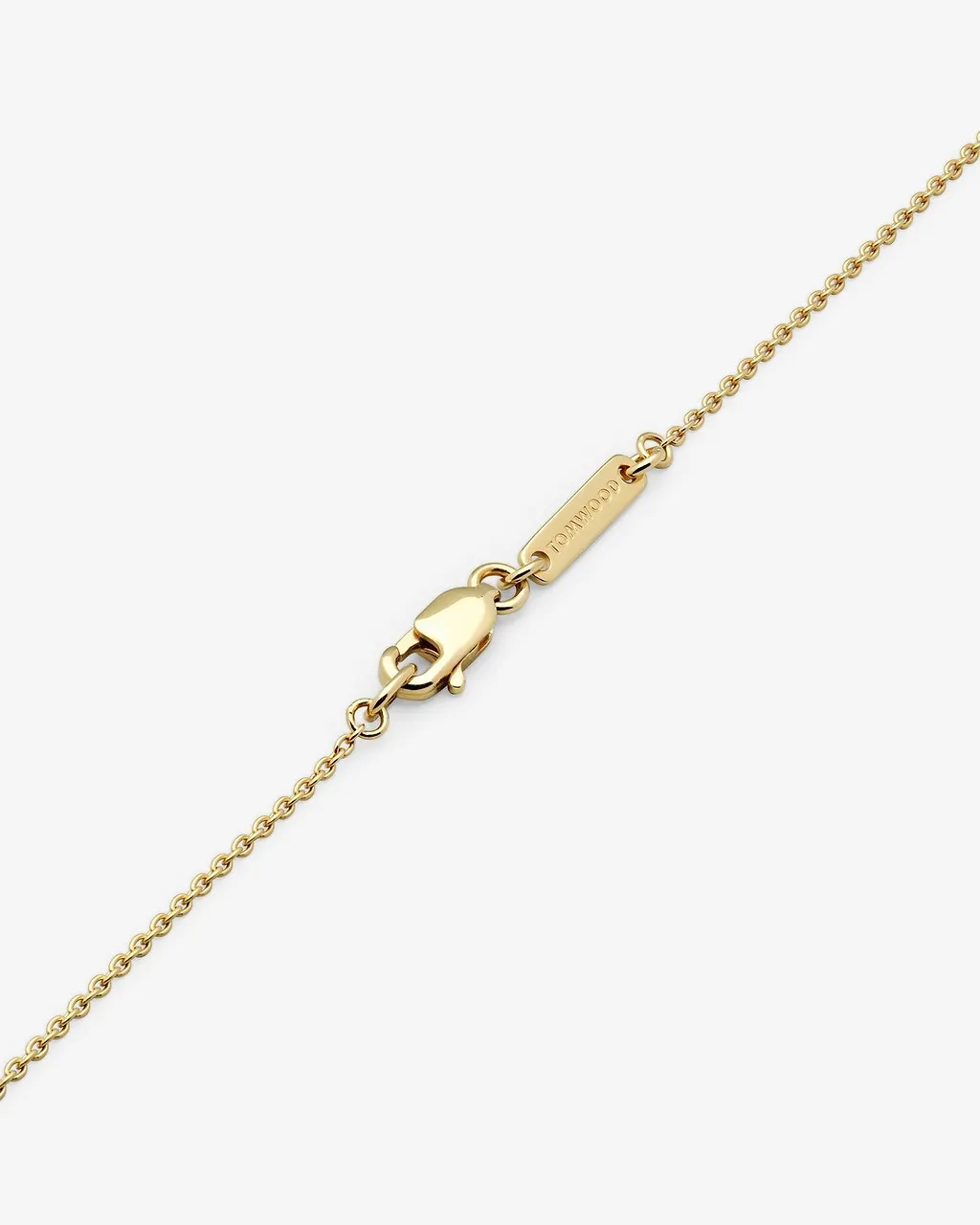 Tom Wood Sleek Pendant Diamond Necklace