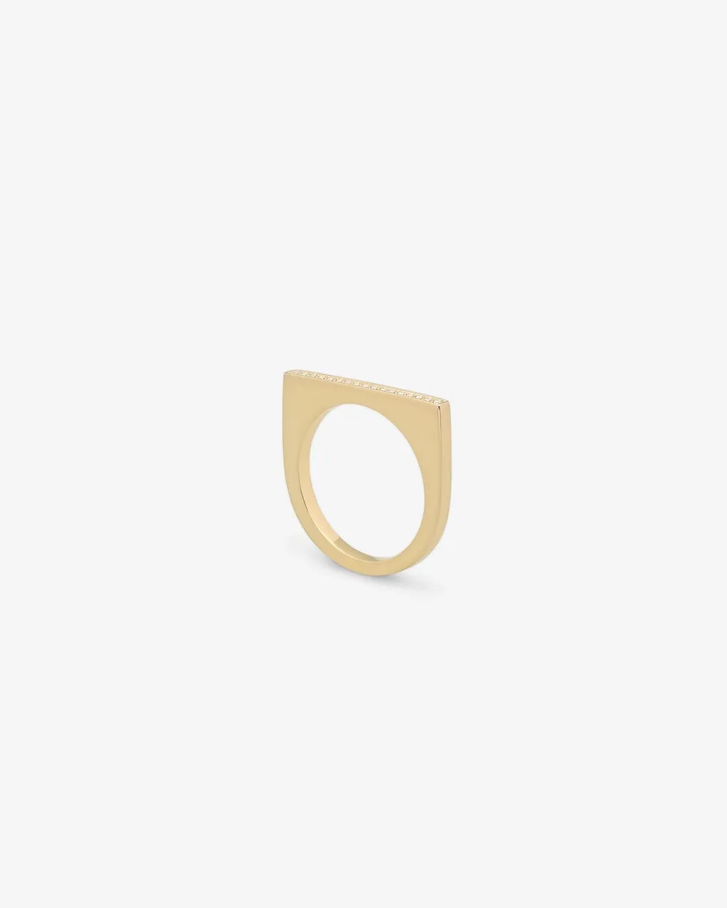 Tom Wood Sleek Top Diamonds Ring