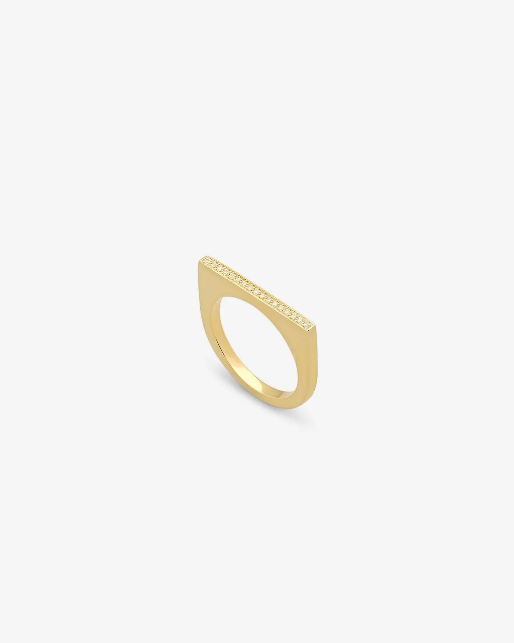 Tom Wood Sleek Top Diamonds Ring