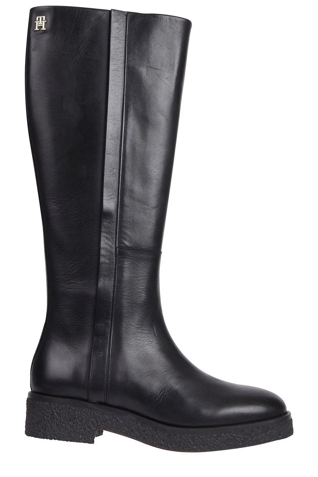 Tommy Hilfiger Zip-Up Flat Knee Boots