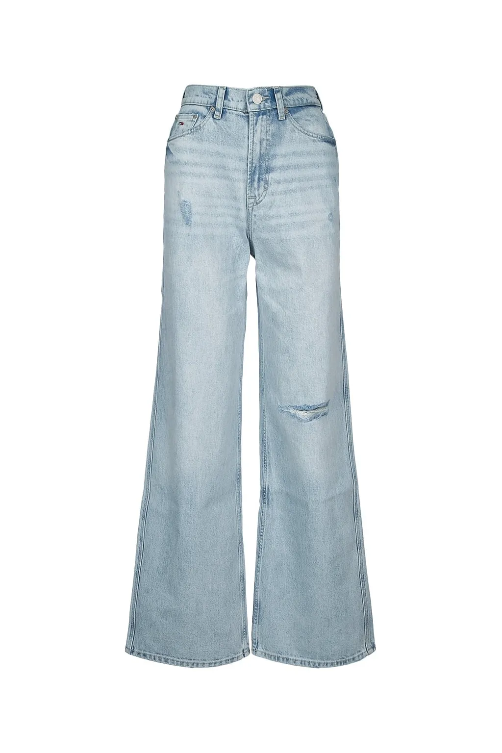 Tommy Jeans High Rise Wide Leg Distressed Jeans