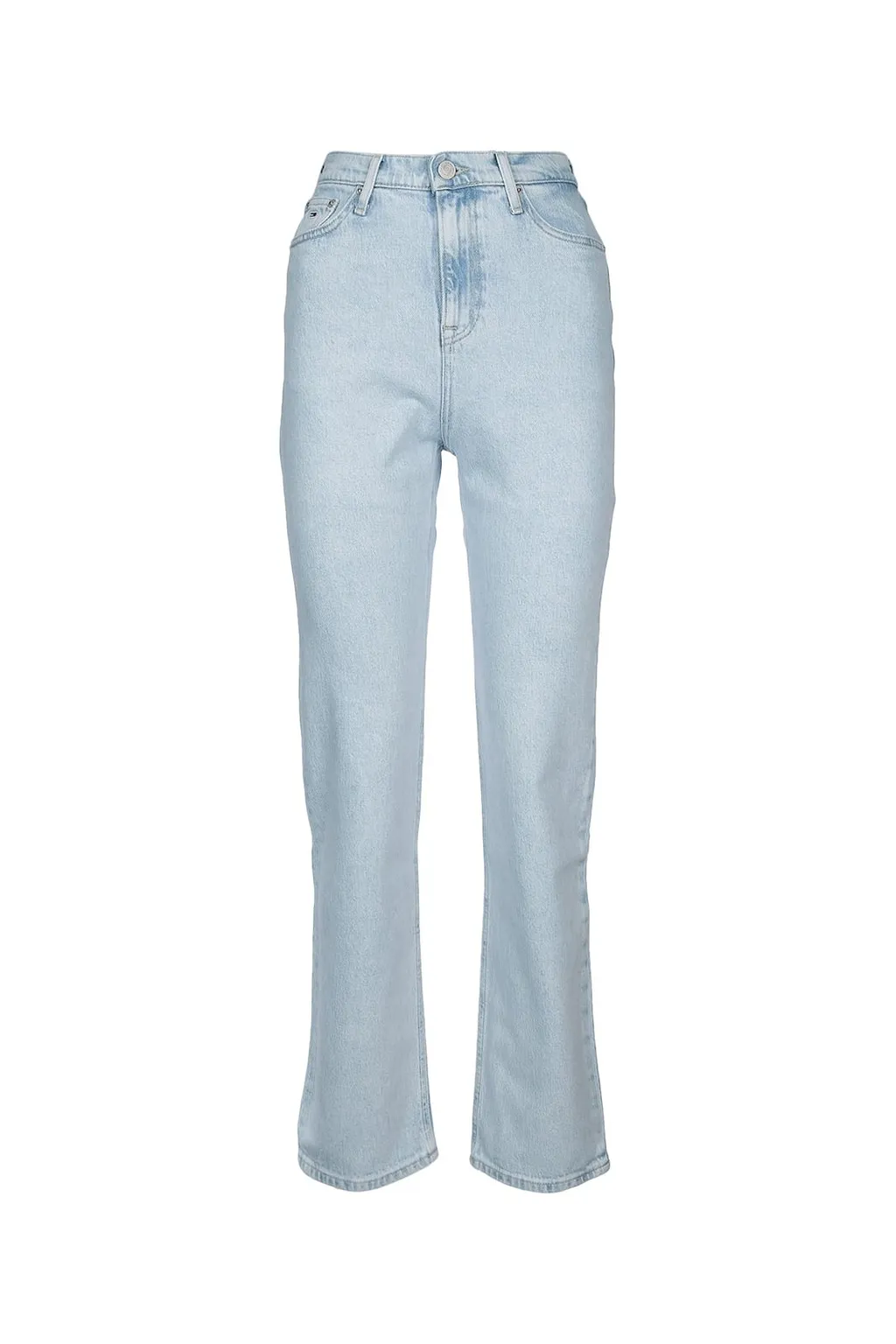 Tommy Jeans Julie Logo Patch Straight Leg Jeans