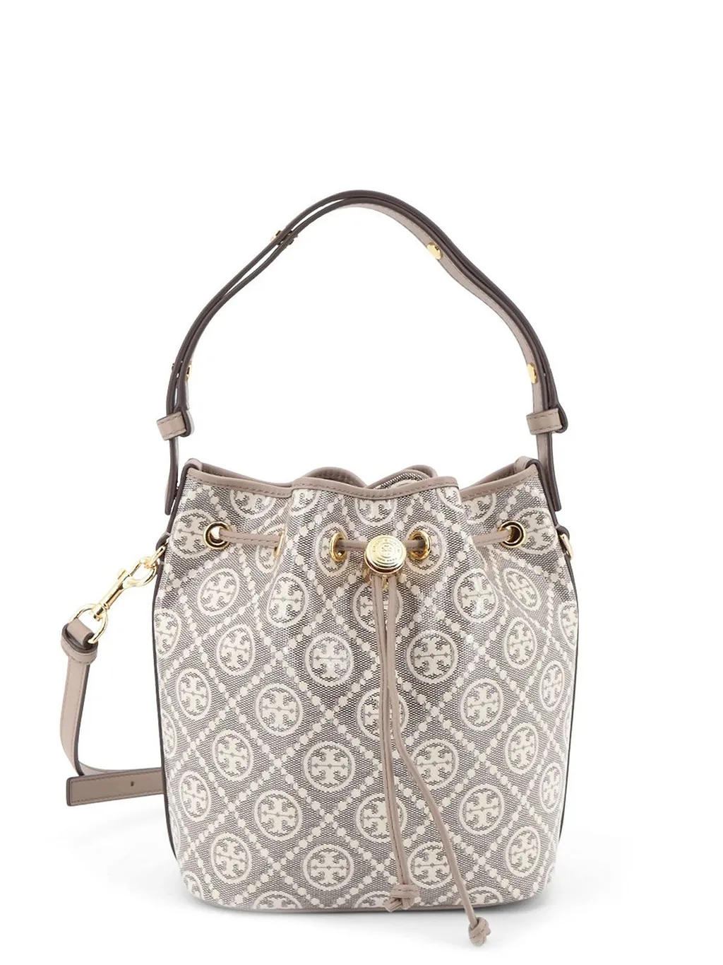 Tory Burch Logo-Jacquard Bucket Bag