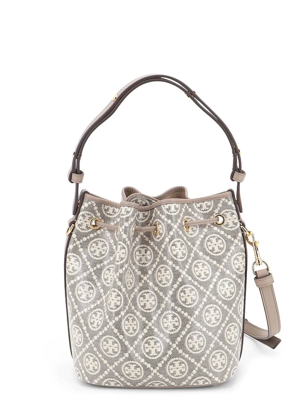 Tory Burch Logo-Jacquard Bucket Bag