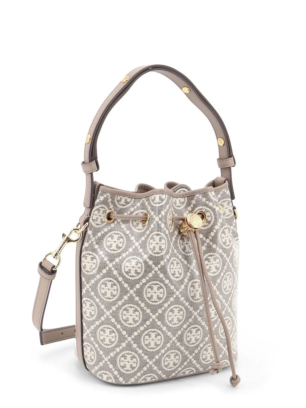 Tory Burch Logo-Jacquard Bucket Bag