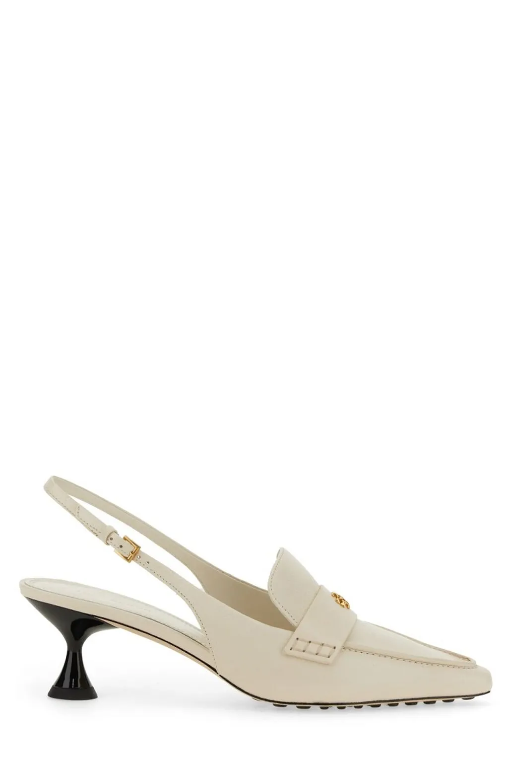 Tory Burch Logo Plaque Slingback Pumps