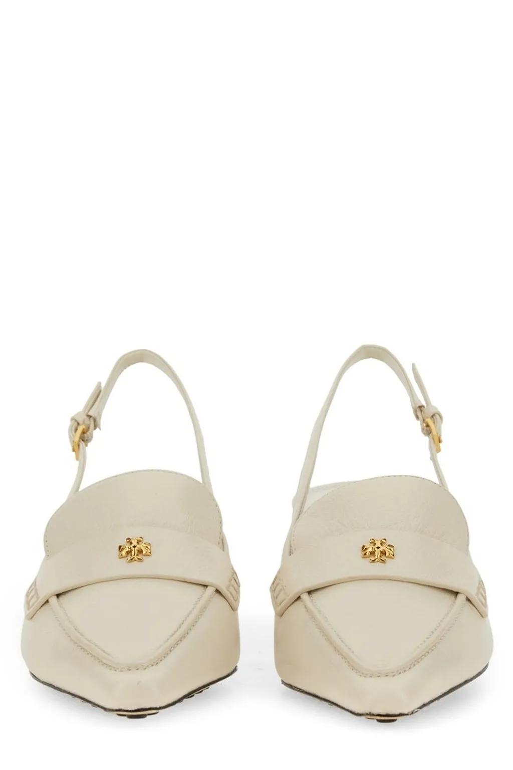 Tory Burch Logo Plaque Slingback Pumps