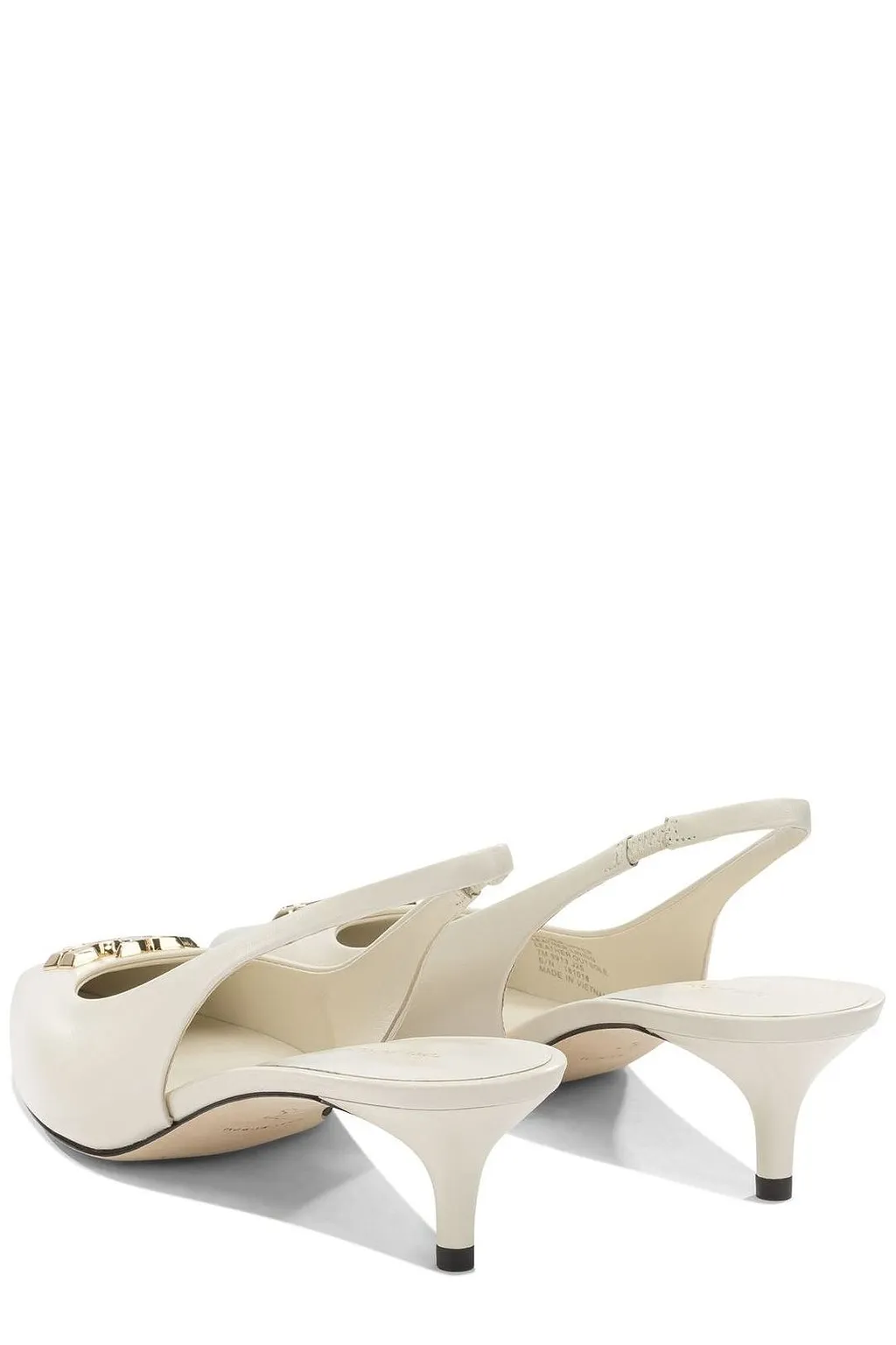 Tory Burch Logo Slingback Heeled Pumps
