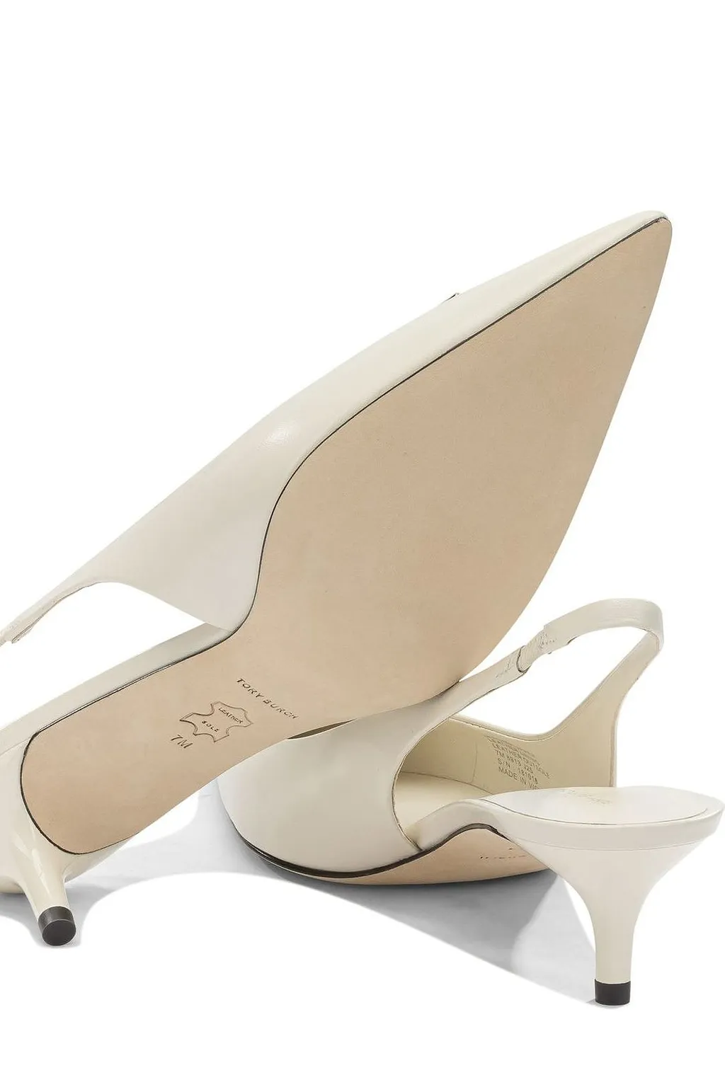 Tory Burch Logo Slingback Heeled Pumps