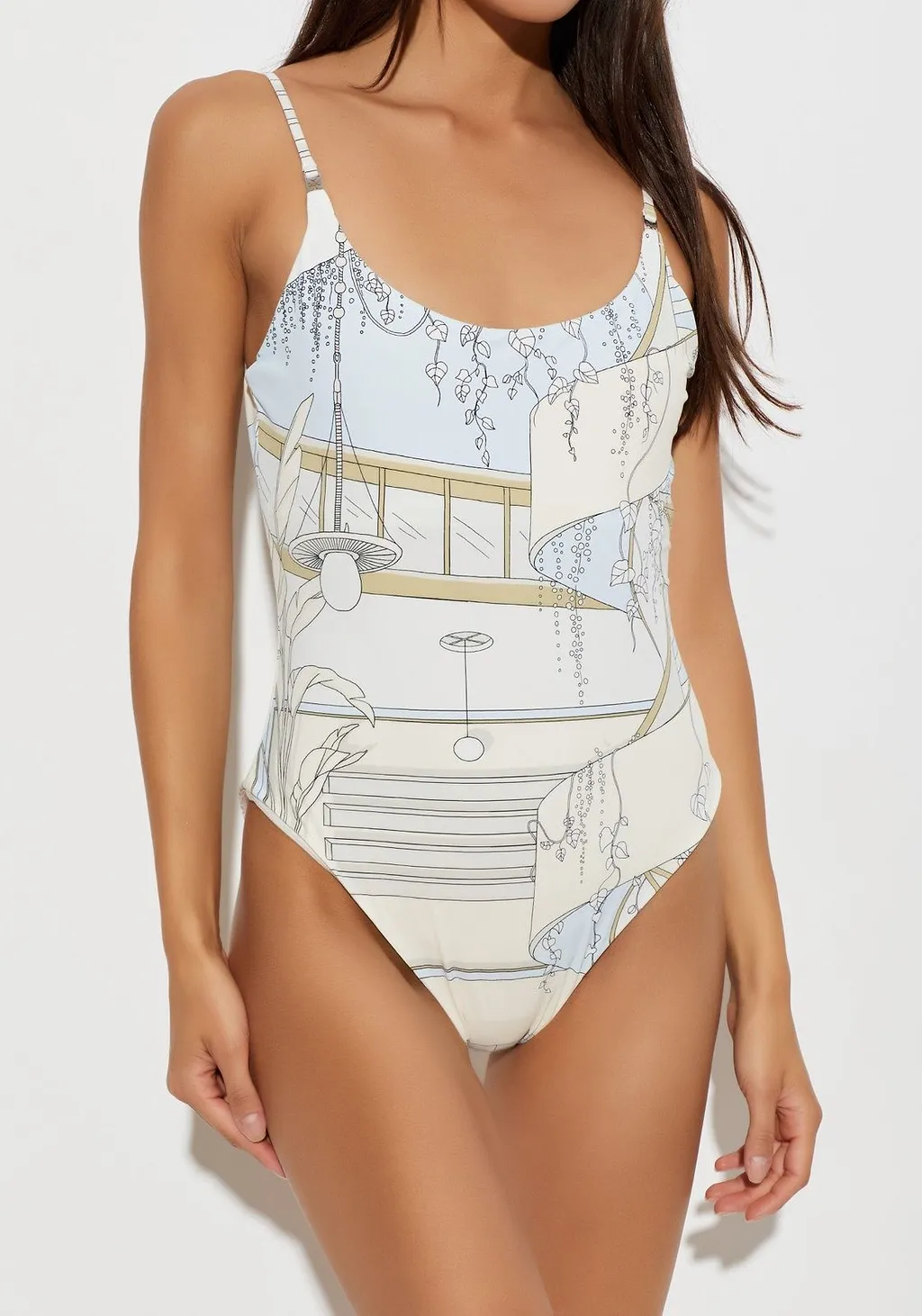 Tory Burch Printed Swimsuit