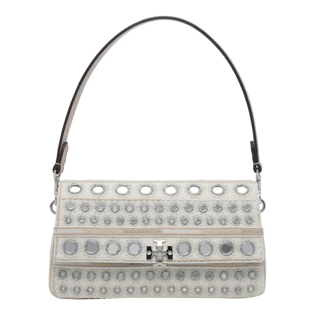 Tory Burch Small Charlie Embellished Shoulder Bag