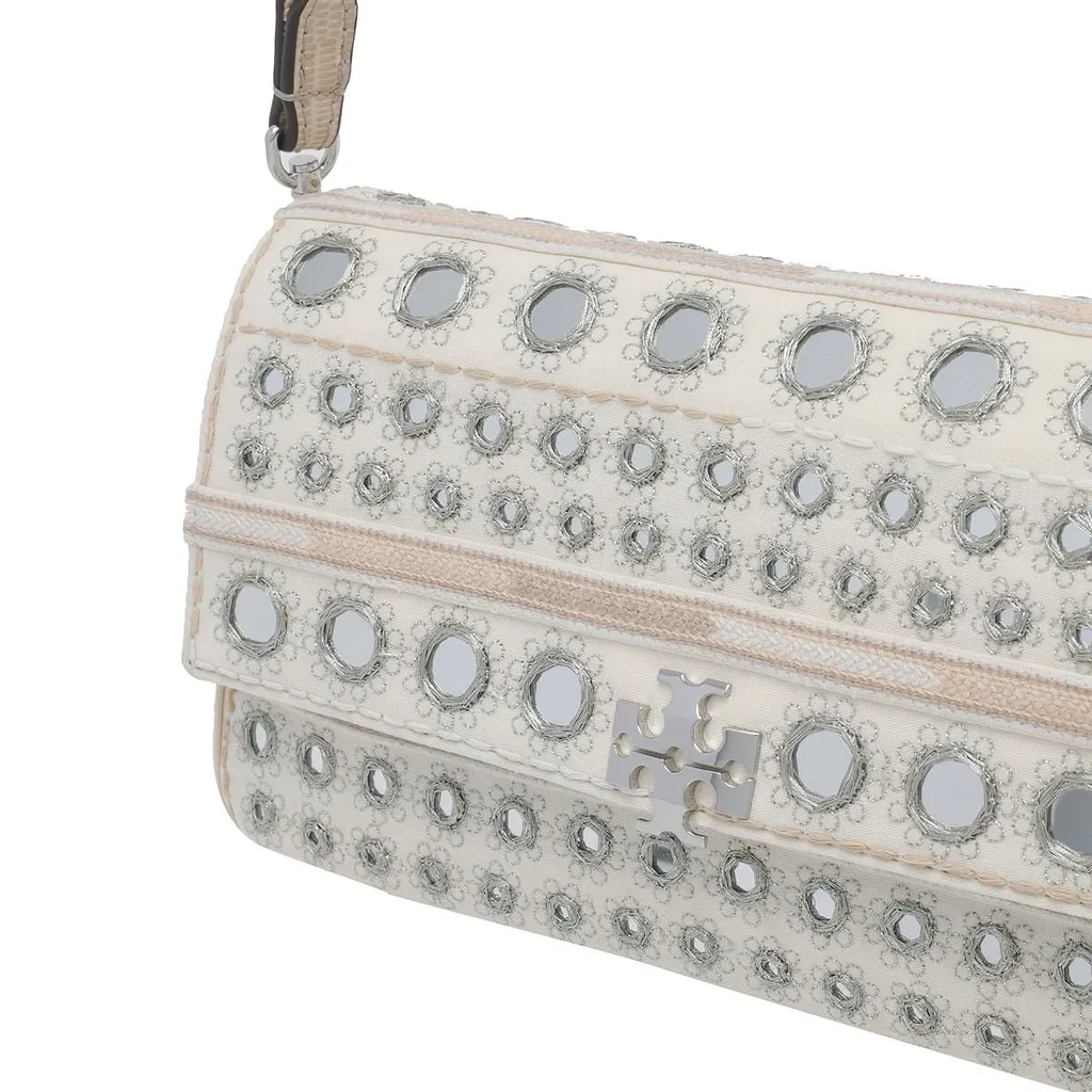 Tory Burch Small Charlie Embellished Shoulder Bag