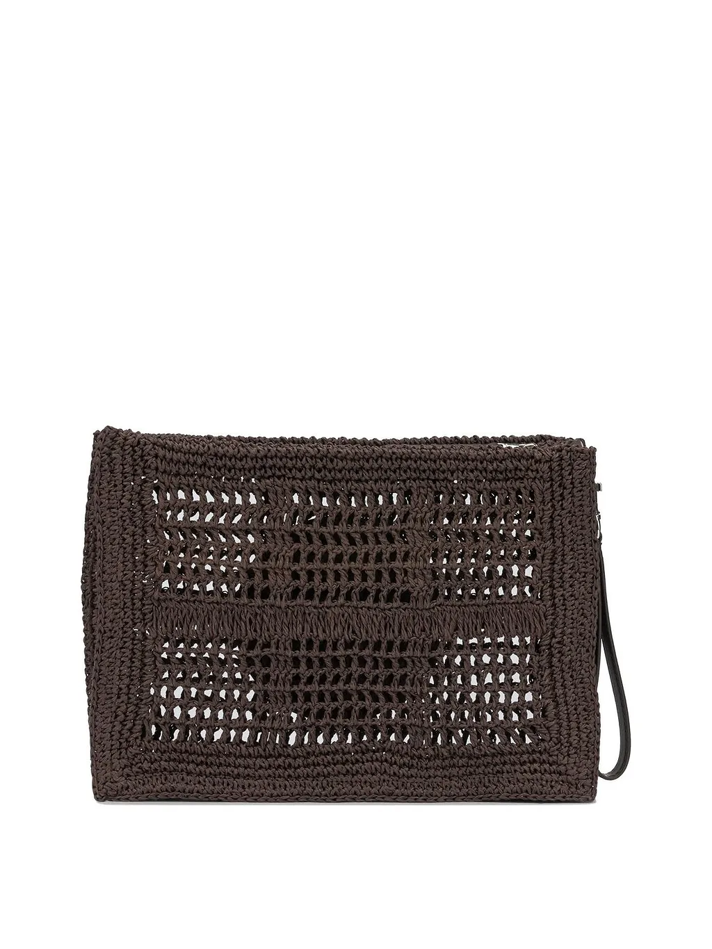 Tory Burch Woven Logo Wristlet Bag