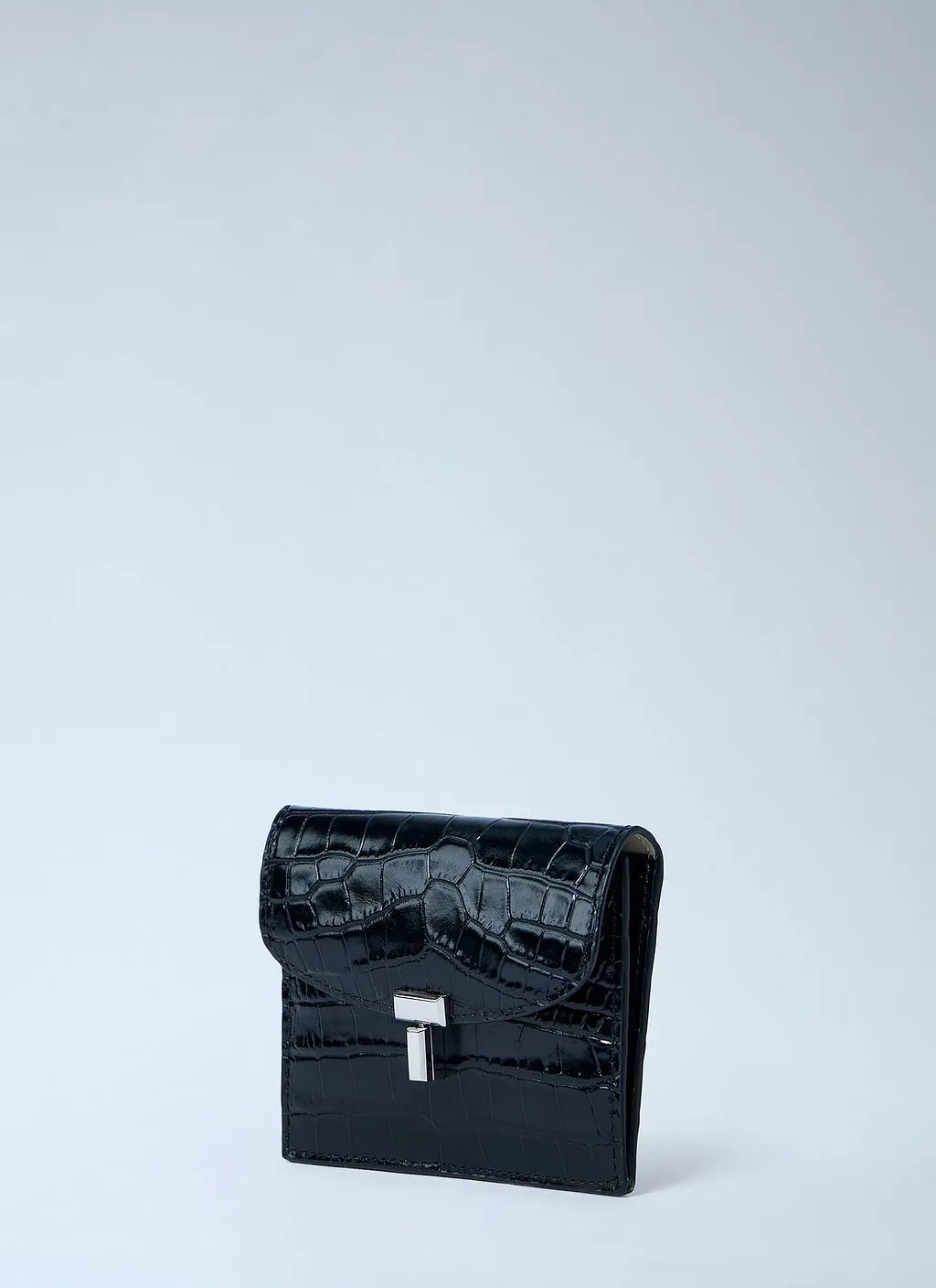 TotÊMe T Lock Embossed Cardholder Wallet