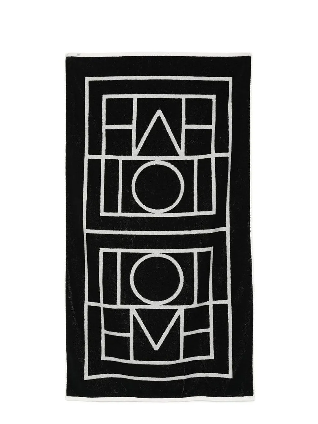 TotÊMe Two-Toned Geometric Patterned Beach Towel