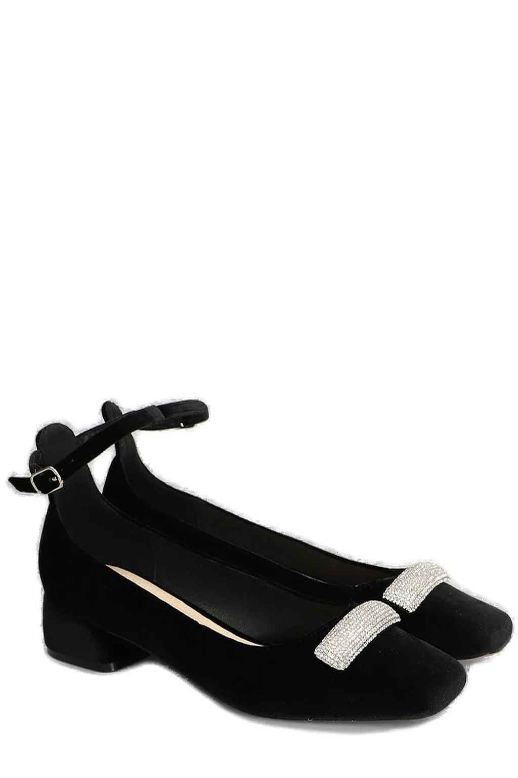 Twenty Four Haitch Feyra Velvet Ballet Flats