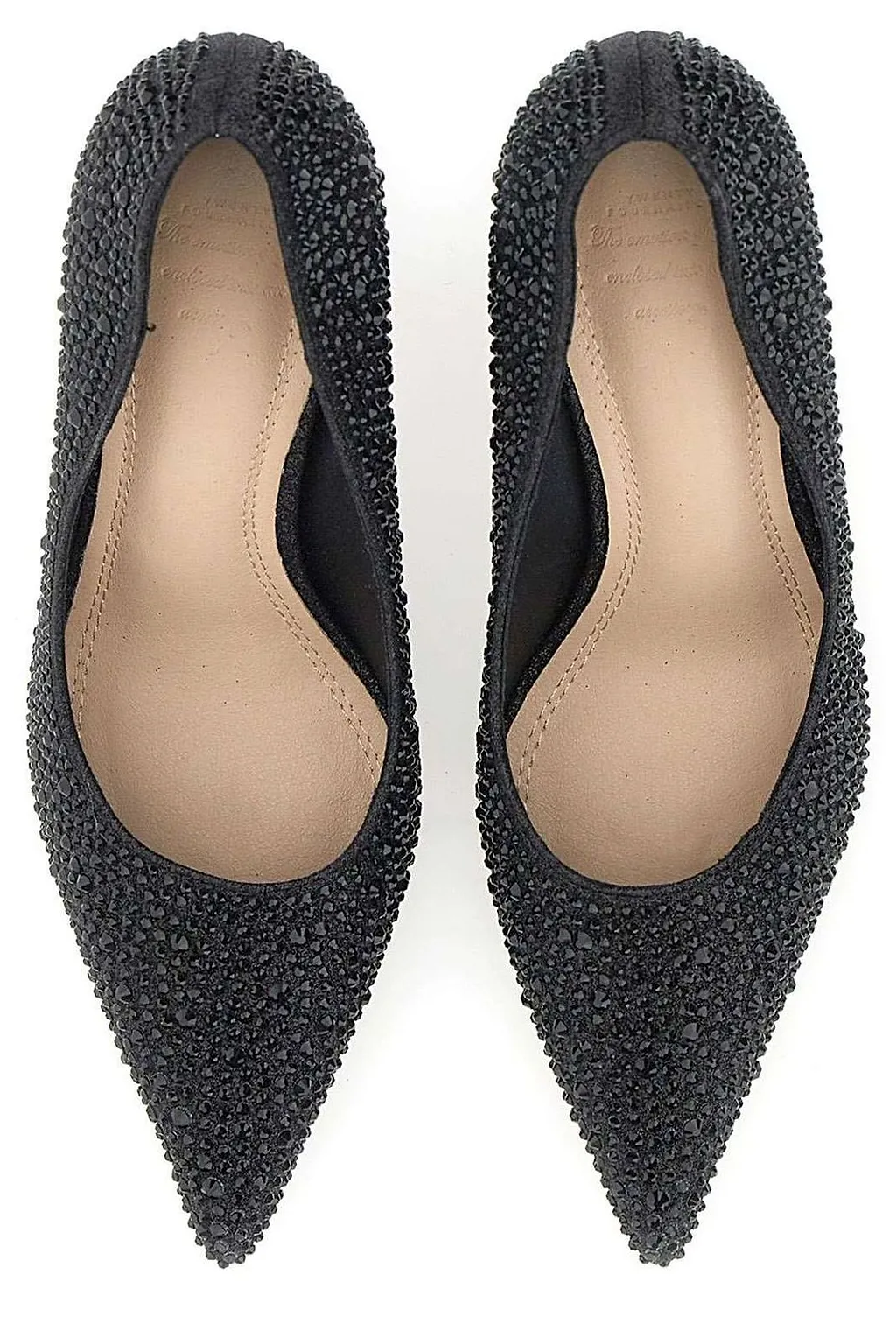 Twentyfourhaitch Teylor Rhinestone Heeled Pumps