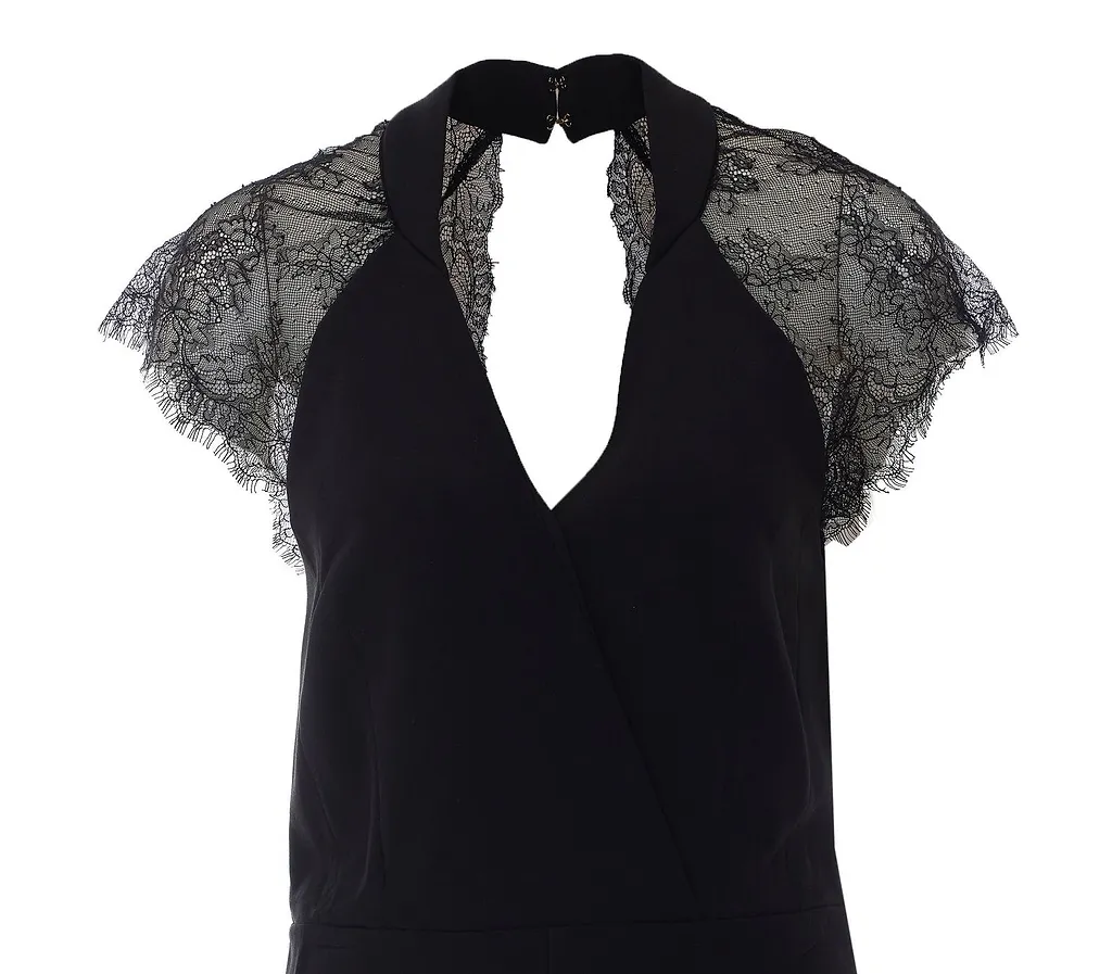 Twinset Lace V-Neck Jumpsuit