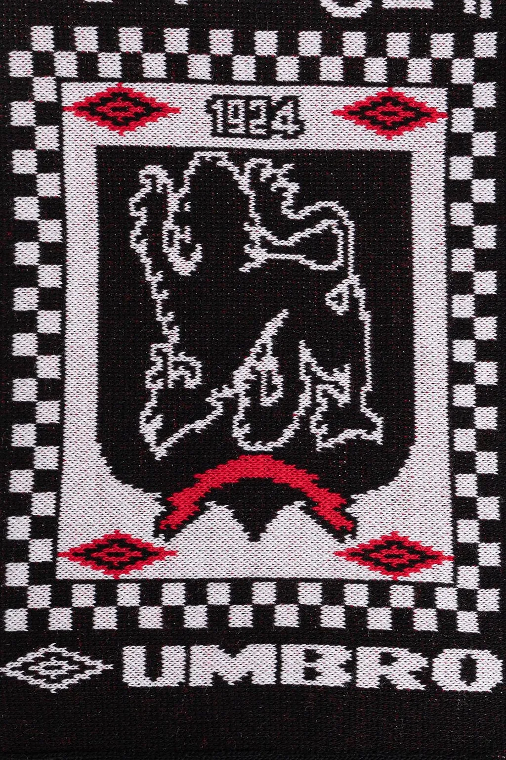 Umbro Check Logo Fringed Scarf