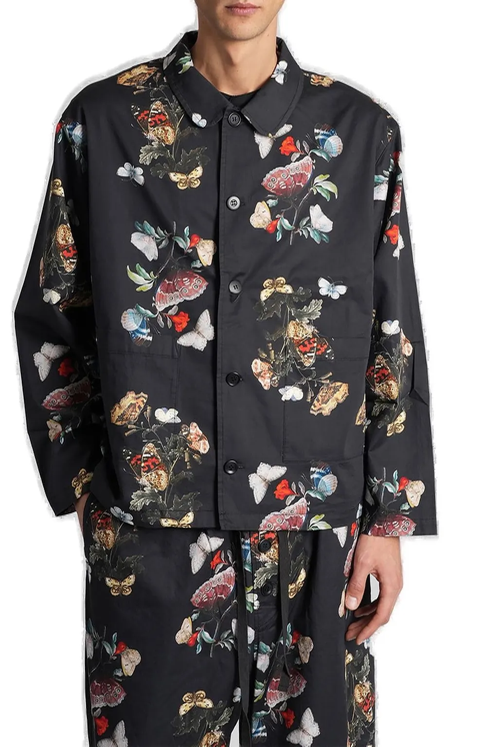 Undercover Butterfly-Printed Long Sleeved Pyjamas