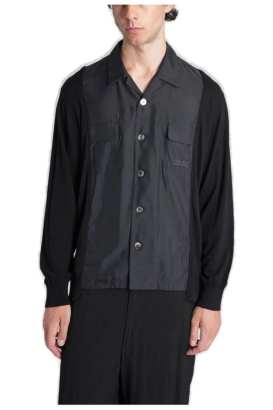 Undercover Panelled Long-Sleeved Shirt