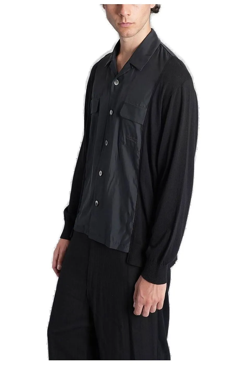 Undercover Panelled Long-Sleeved Shirt