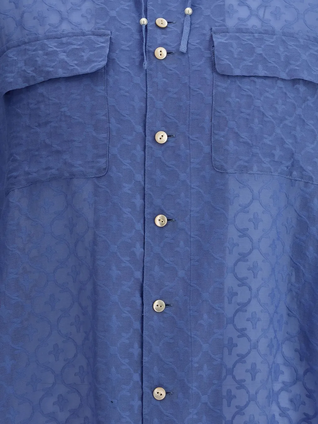 Undercover Satin Drawstring Shirt