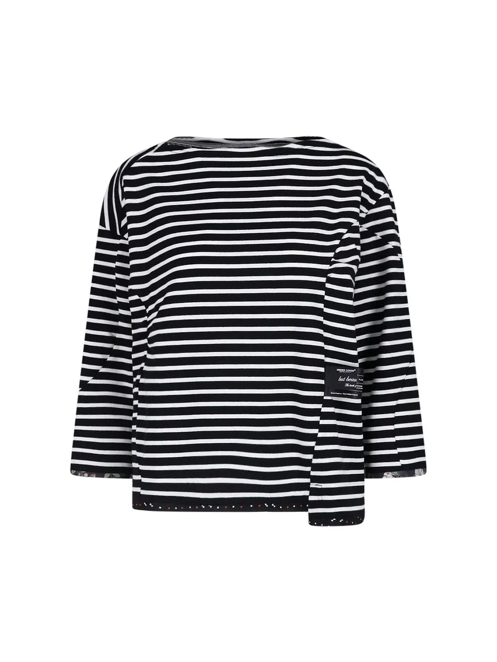 Undercover Striped Asymmetric Knitted Sweater