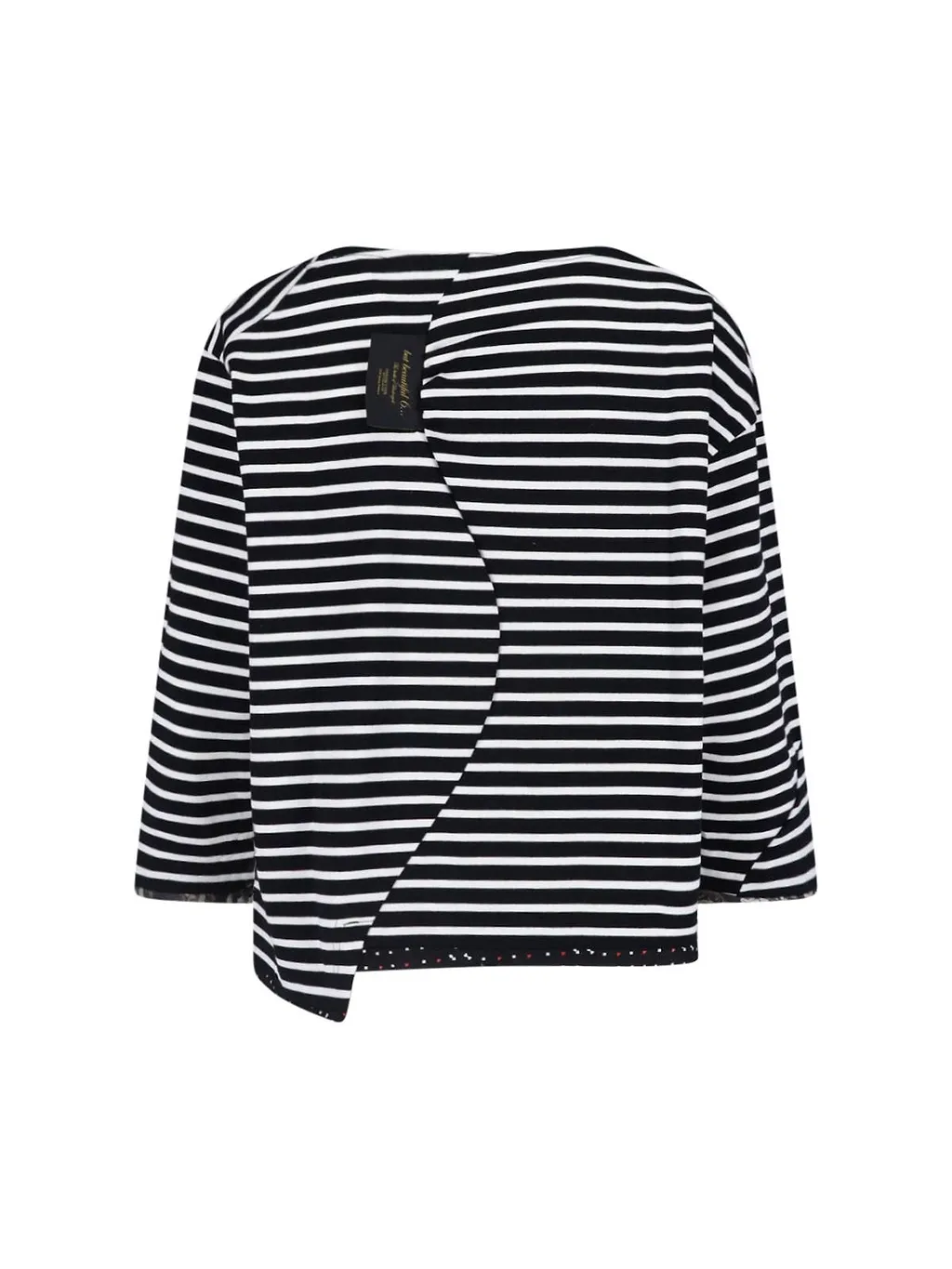 Undercover Striped Asymmetric Knitted Sweater
