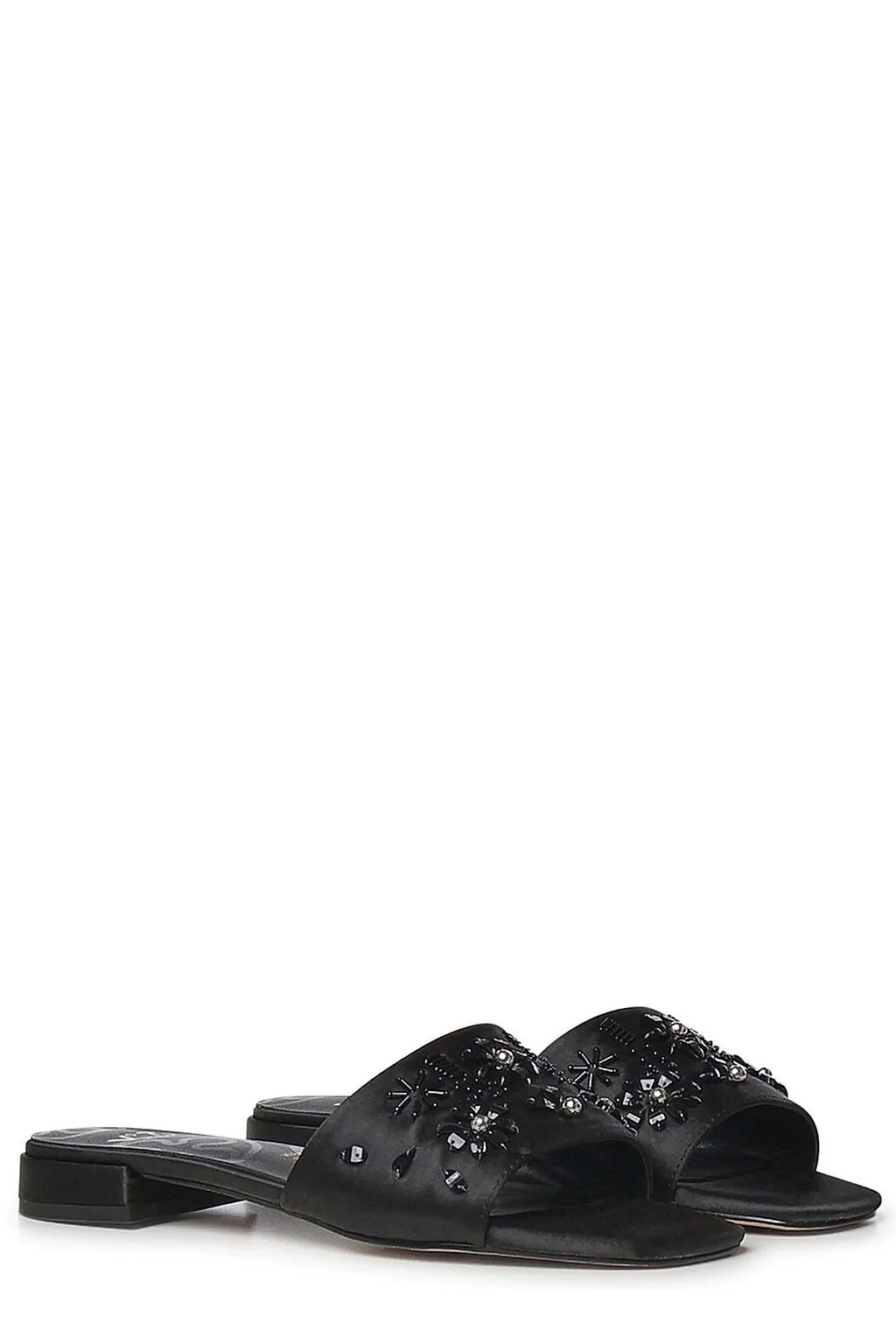 V73 Embellished Slide Mules