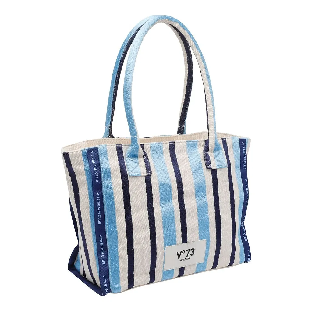 V73 Ilene Striped Tote Bag