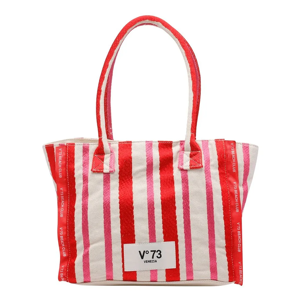 V73 Ilene Striped Tote Bag