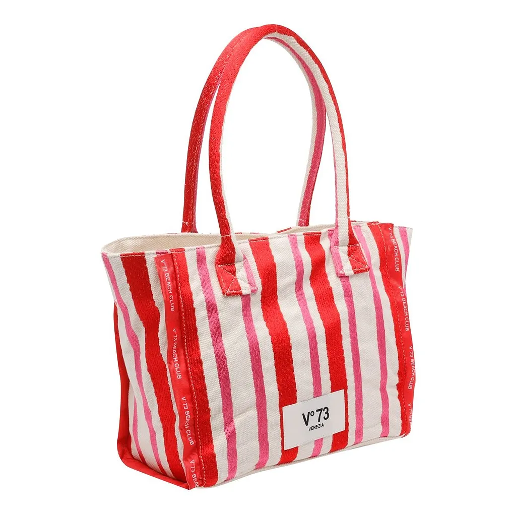 V73 Ilene Striped Tote Bag