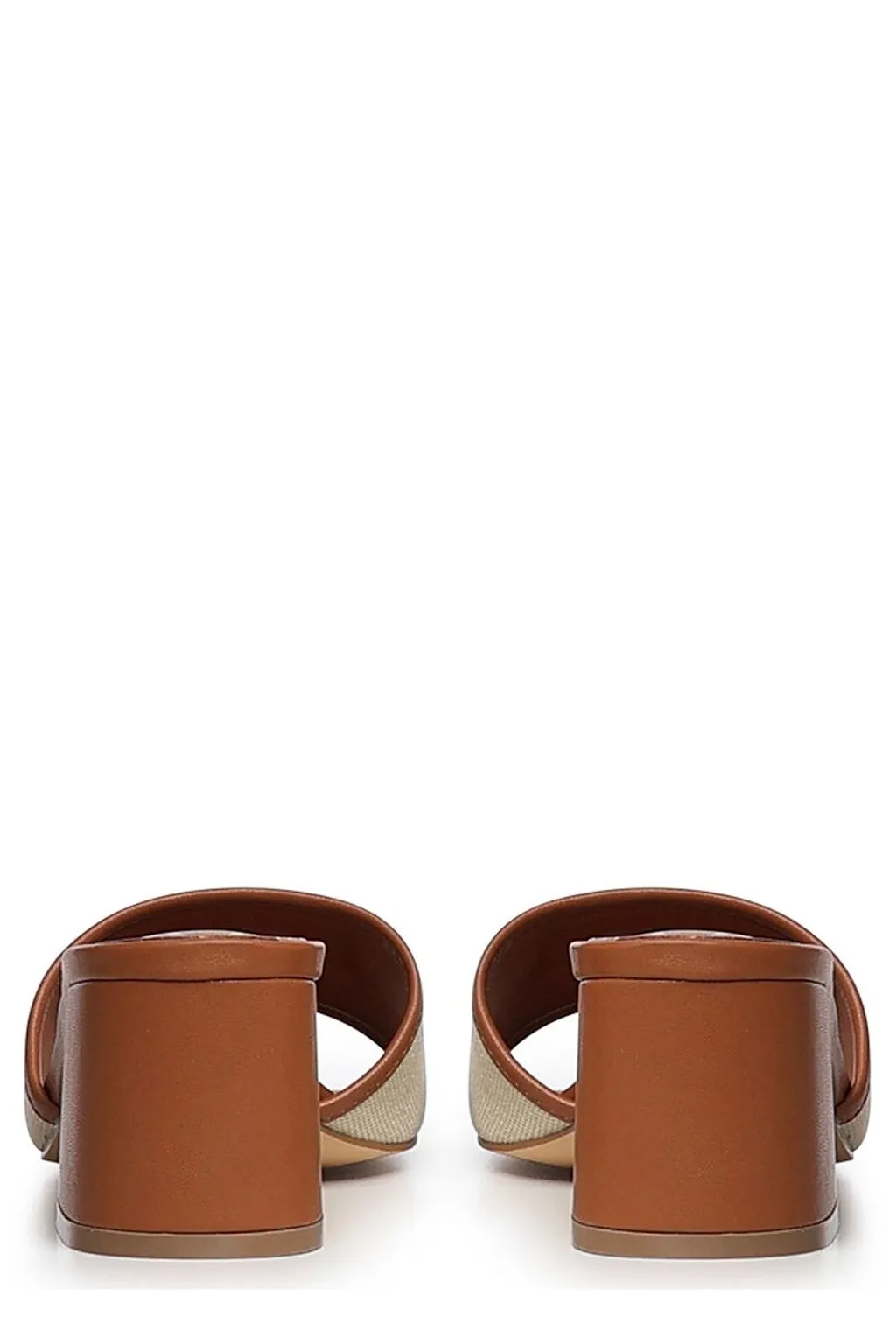 V73 Logo Block Heel Mules
