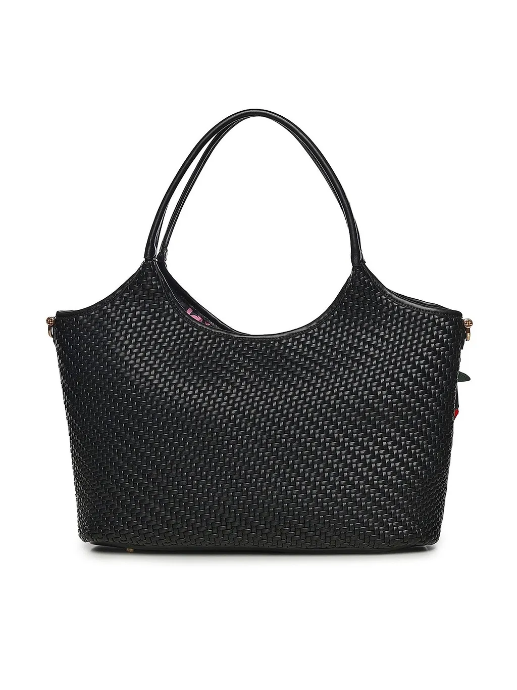 V73 Woven Charm Shoulder Bag