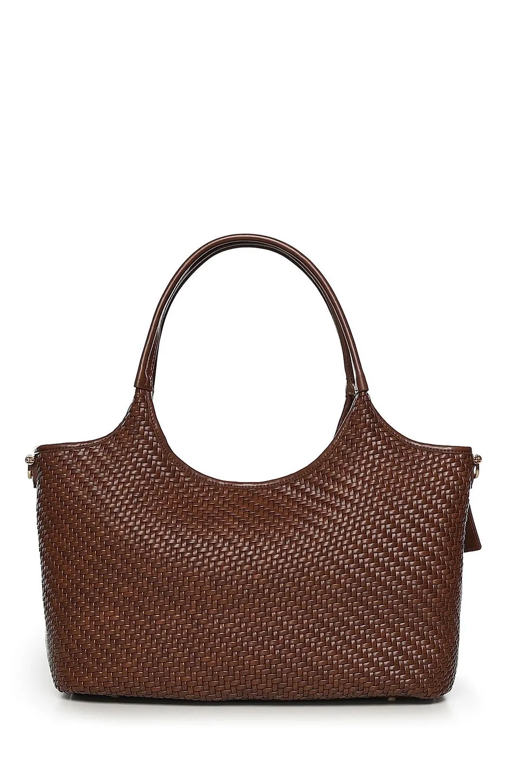 V73 Woven Charm Shoulder Bag