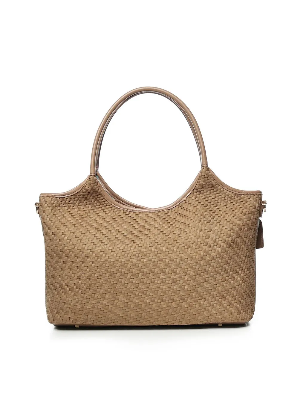 V73 Woven Charm Tote Bag