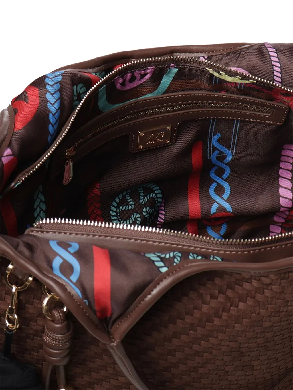 V73 Woven Effect Tote Bag