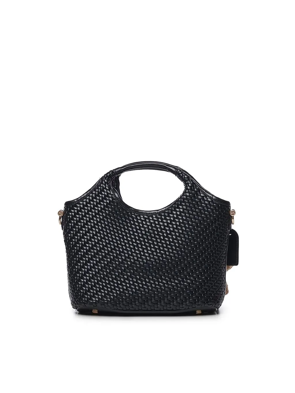 V73 Woven Teddy Charm Shoulder Bag