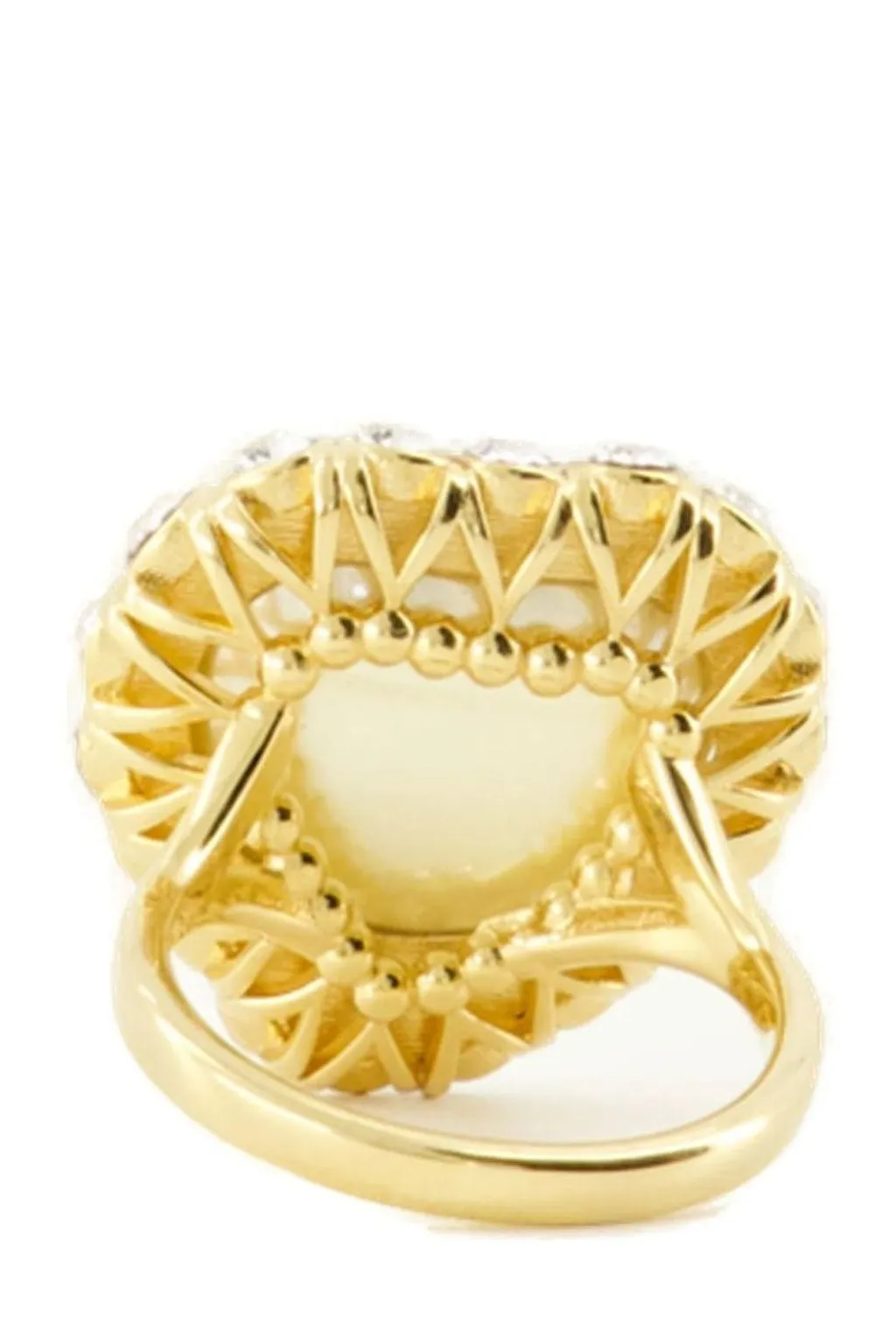 Valentino Embellished Heart Shaped Ring