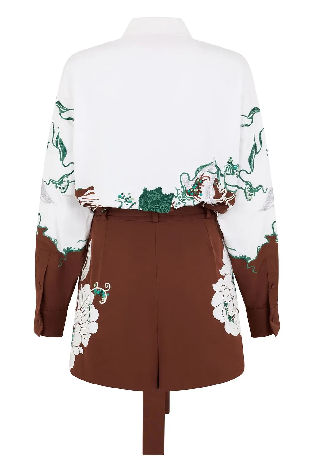 Valentino Floral Printed Long-Sleeved Jumpsuit