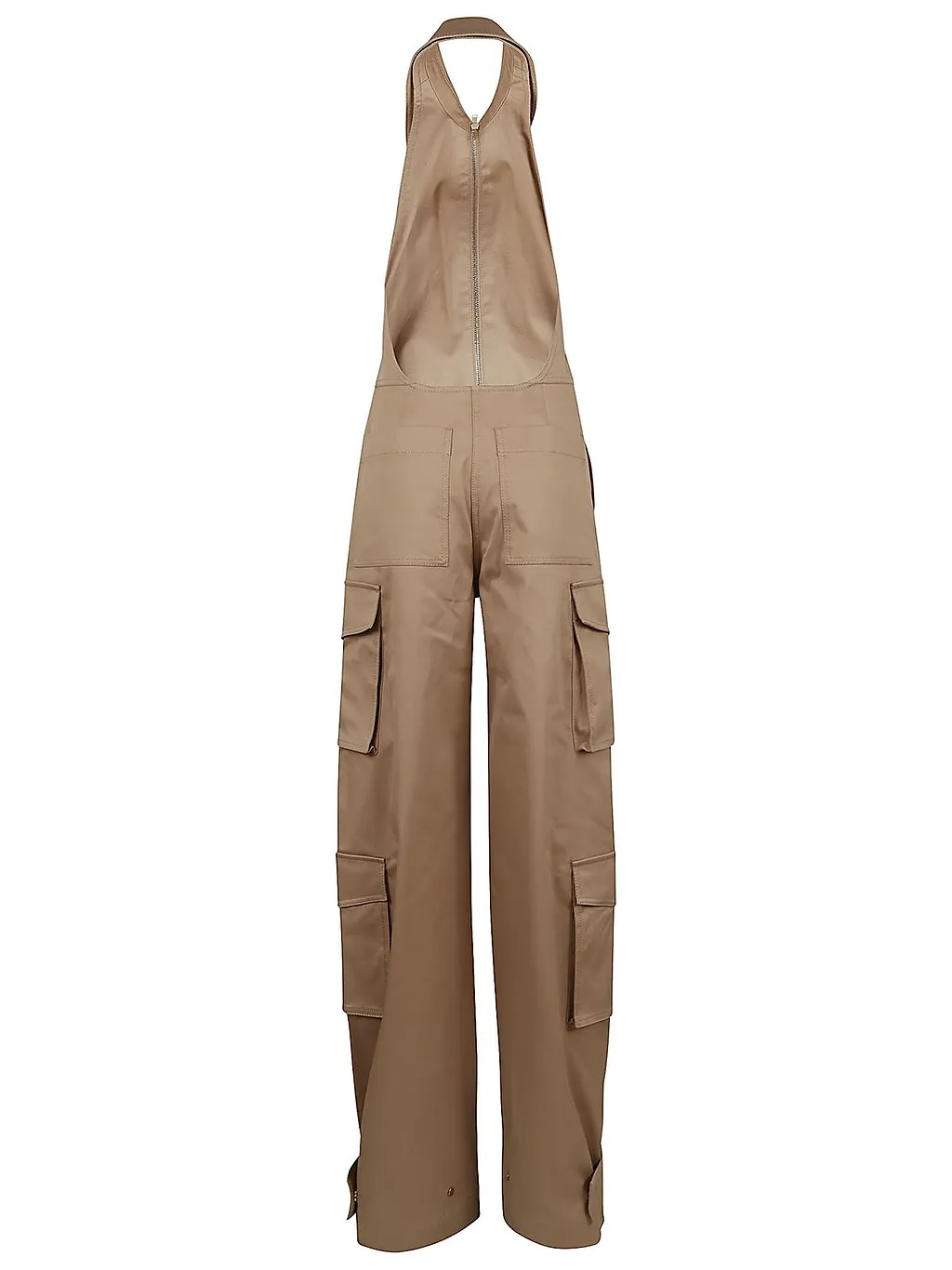 Valentino Logo Plaque Open Back Cargo Jumpsuit