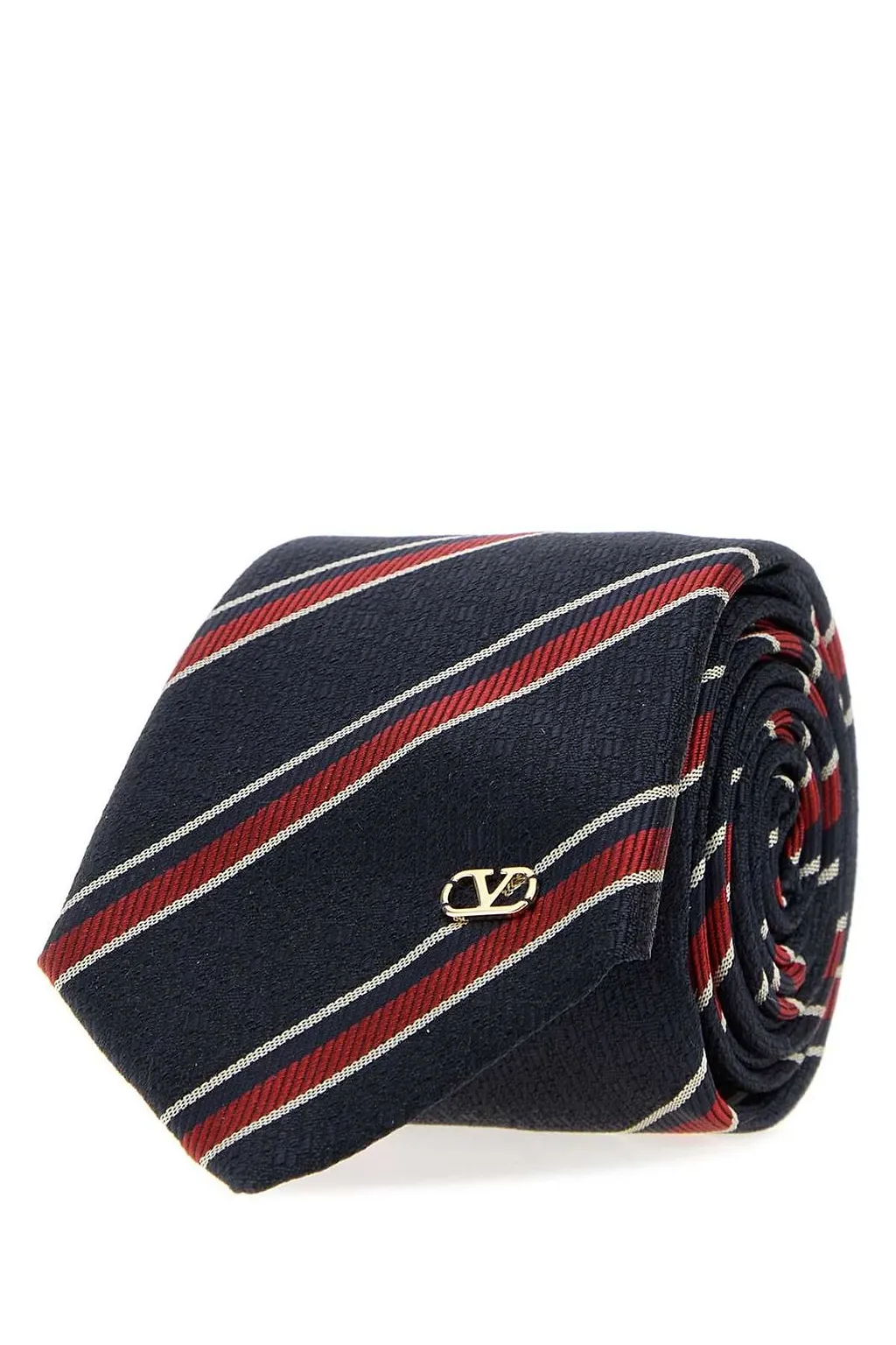 Valentino Vlogo Signature Striped Tie