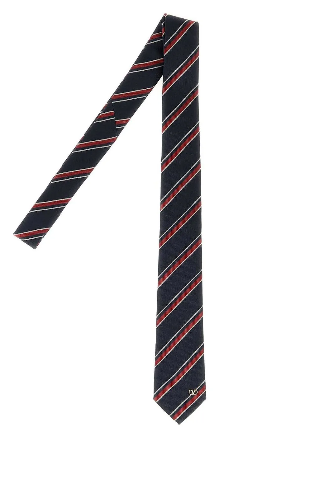Valentino Vlogo Signature Striped Tie