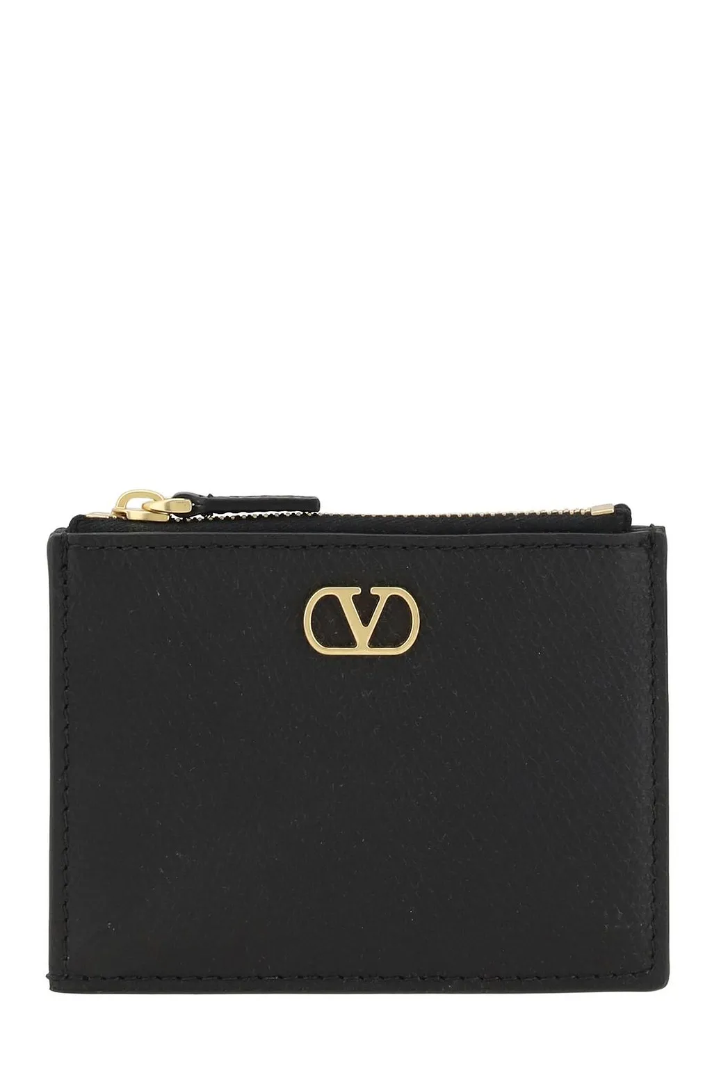 Valentino Vlogo Signature Zip-Up Card Case