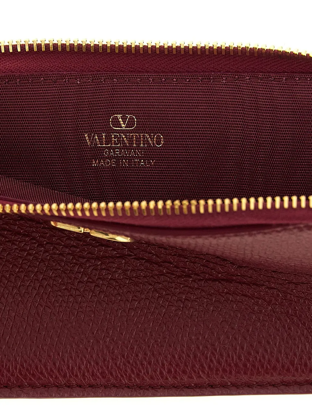 Valentino Vlogo Signature Zip-Up Card Holder