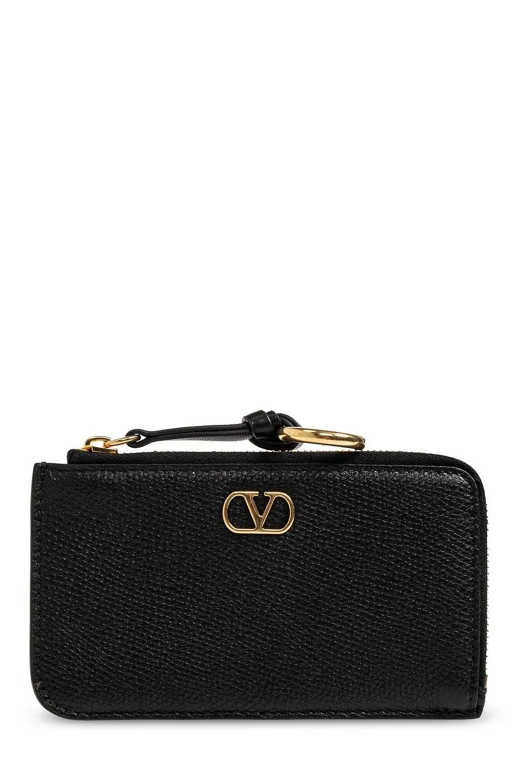 Valentino Vlogo Signature Zip-Up Card Holder