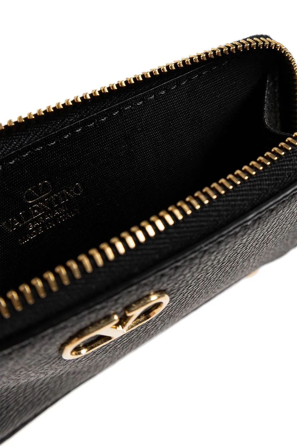 Valentino Vlogo Signature Zip-Up Card Holder